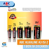 Gambar Baterai ABC Alkaline A3 AAA isi 2 / 1 box isi 24 card Original / Batre Remot ukuran Kecil dari Gigatronic Shop undefined 3 Tokopedia