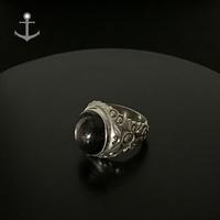 Gambar Cincin perak pria silver ring 925 asli dengan batu natural black star sapphire 14,44 gram bersertifikat laboratorium (batu berasal dari Tanzania) garansi 100% dari Kapten Ring undefined 1 Tokopedia