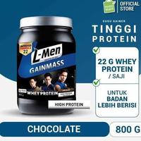 Gambar Terbaru L-Men Gain Mass Chocolate 800Gr Whey Protein Gainmass Gainer Lmen Ready dari ermina malll undefined 1 Tokopedia