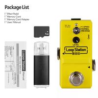 Gambar ammoon Loop Station Mini Guitar Looper Effect Pedal 10 Minutes Recording Time 3 Working Modes True Bypass Full Metal Shell with 1GB Memory Card dari Marsha Store04 undefined 1 Tokopedia