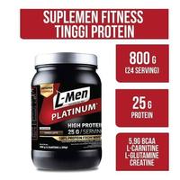 Gambar Terlaris L-Men Platinum 800 Gr Whey Protein With Isolate Lmen Choco Latte Ready - Ketan Hitam dari ermina malll undefined 1 Tokopedia
