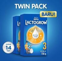 Gambar Nestle Lactogrow 3 Susu Pertumbuhan Rasa Vanila 1-3 Tahun Box 735 g x2 dari toko siwel undefined 1 Tokopedia