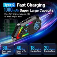 Gambar Headset Helm Bluetooth | EDYELL C5 | Handsfree Call Music IP67 1000mAh Waterproof | Warna Hitam | Garansi 1 bulan dari storeluxa undefined 1 Tokopedia