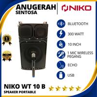 Gambar Speaker Aktif Portable wireless bluetooth Niko WT 10 B ukuran 10 inch dari ruhart sound system and cctv undefined 1 Tokopedia