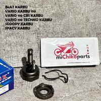 Gambar Lawan Gear Gigi Pinion Beat Karbu Scoopy Karbu Spacy Karbu Vario Karbu 110 CW CBS As Slah Kick Starter Stater TP dari kaizen.michikoparts undefined 1 Tokopedia