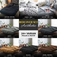 Gambar BEDCOVER SET + SPREI MOTIF KOTAK 90x200/120x200/160x200/180x200 - BEDCOVER SAJA !, 90 x 200 x 20 dari ANKY COLLECTIONS STORE undefined 1 Tokopedia