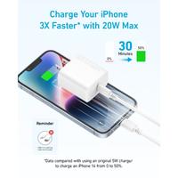 Gambar Anker Wall Charger PowerPort 20W Adapter USB-C Fast Charging PD - Hitam A2347L11 - Hitam dari Digital 3 undefined 2 Tokopedia