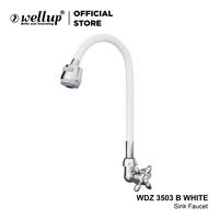 Gambar WellUp Keran Kran Air Angsa Dapur Cuci Piring Fleksibel Zinc WDZ3503B - Putih, KRAN SAJA dari Wellup undefined 1 Tokopedia