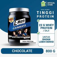 Gambar L-Men Gain Mass Chocolate 800g - 22g Whey Protein - 10 Serving dari zakisehat undefined 1 Tokopedia