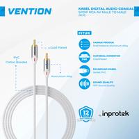 Gambar Vention Kabel Digital Audio Coaxial SPDIF RCA AV Male to Male - BCT - Green, 1.5 Meter dari Inprotek undefined 1 Tokopedia