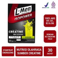Gambar L-Men Isopower Stargizing 30 Sachet LMen Creatine&Vit B Rasa Starfruit - PER KOTAK  dari zakisehat undefined 1 Tokopedia