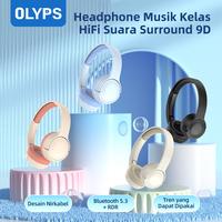 Gambar OLYPS Wireless Headphones Bluetooth 5.3+ RDR Headphones With Noise Cancelling Over-the-Ear Headphones - Hitam dari Olyps Official undefined 3 Tokopedia