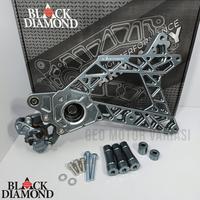 Gambar SWING ARM ORIGINAL BLACK DIAMOND  XMAX OLD & XMAX NEW CONNECTED FULL CNC ANTI KARAT BLACK DIAMOND BEST QULITY - Hitam, 2 PISTON dari geomotorvariasi undefined 4 Tokopedia