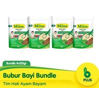 Gambar Milna Bubur Reguler 6+ Tim Hati Ayam Bayam 120G (4 pack) dari fishshope undefined 1 Tokopedia
