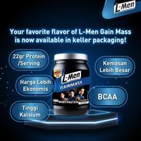 Gambar L-Men Gain Mass Chocolate 800g - 22g Whey Protein - 10 Serving dari zakisehat undefined 2 Tokopedia