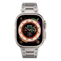 Gambar Strap Apple Watch Ultra 10/9/8/7/6/5/4/3/2/1/SE Strap Tali Jam iWatch Pria Titanium Stainless Steel Anti Karat - Silver, 38/40/41/mm dari LuxeStraps undefined 5 Tokopedia