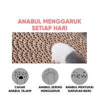 Gambar MUI TP Cat Scratcher Board Triangle Kucing Papan Garukan Kucing M11/M14 - Bulat - 40cm dari MUI INDO undefined 5 Tokopedia