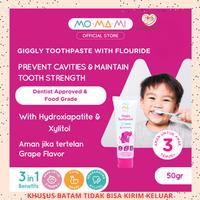 Gambar Momami Giggly Toothpaste Flouride Grape 50gr Pasta Gigi Anak Bayi Green - Berfungsi Mencegah Gigi Berlubang Merawat Kekuatan Gigi & Peradangan Gusi Aman Tertelan 3+ Tahun Brush dari Palm Baby Shop BTM undefined 1 Tokopedia