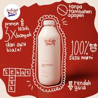 Gambar Susu Sapi Murni Pasteurisasi - Indigo Dairy - 100% Fresh Milk, Tinggi Protein (14g per porsi), Rendah Gula, Tanpa Bahan Pengawet, Susu Segar Langsung dari Peternakan Tasikmalaya - 1 Liter - Promo Bundling Hemat! dari Indigo Dairy Jaksel undefined 2 Tokopedia