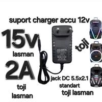 Gambar ( CHARGER 15V 2A ) UNTUK SPEAKER PORTABLE AKTIVE HARDWELL HARD WELL  WESTON CASAN ADAPTOR PSU PORTEBEL AKTIFE AKTIF WESTON MEETING NGAMEN DC15v/2A 15 v volt jinjing buat aki accu baterai 12v dari lasman toji undefined 4 Tokopedia