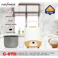 Gambar ADVANCE RICE COOKER 0.7 LITER 200 WATT G-07D - G-07D dari Ori Elektronik undefined 1 Tokopedia