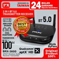 Gambar Bluetooth Receiver Transmitter Audio 5.0 HD stereo 2in1 PX-BRX-3600 dari PX Official Store undefined 1 Tokopedia