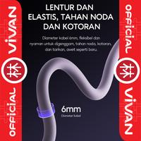 Gambar Vivan VEC100 Kabel Data Armor Cable USB to USB-C Type-C LED Quick Charger QC 3A dari Liem Group undefined 5 Tokopedia