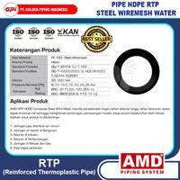 Gambar PIPE HDPE RTP STEEL WIREMESH WATER PN 12,5 MERK AMD - 6 METER - OD.75mm(2-1/2") dari DEPO PIPA_NEW undefined 4 Tokopedia