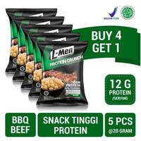 Gambar 5 Packs - L-Men Protein Crunch 20g (12g protein) - Camilan Tinggi Protein Bebas Laktosa dari Slimming herbal shop undefined 1 Tokopedia
