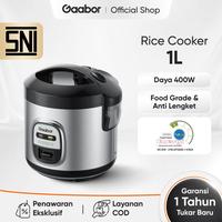 Gambar RICE COOKER SERBAGUNA GAABOR (Memasak Mengukus Menghangatkan) - Kapasitas 1 Liter dari TOKO JAWA ELECTRIK undefined 5 Tokopedia
