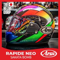 Gambar HELM ARAI SAKATA BOMB RAPIDE NEO FULL FACE HELMET RAPIDE NEO BLUE/PURPLE dari THC Helmets undefined 4 Tokopedia