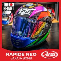 Gambar HELM ARAI SAKATA BOMB RAPIDE NEO FULL FACE HELMET RAPIDE NEO BLUE/PURPLE dari THC Helmets undefined 3 Tokopedia