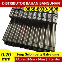 Gambar Seng Gelombang Galvalum 0.20mm x 180cm x 80cm Per Lembar dari Pusat Grosir Bahan Bangunan undefined 1 Tokopedia