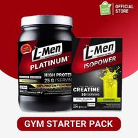 Gambar GYM STARTER PACK: L-MEN PLATINUM VANILLA CARAMEL 800GR & L-MEN ISOPOWER CREATINE STARGIZING 30 SACHET BERKUALITAS dari ErlansyahStore undefined 1 Tokopedia