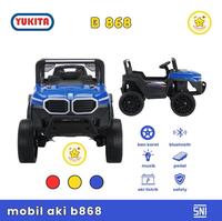 Gambar Mobilan Aki Yukita B868 Ban karet - Putih dari Hdc Toys undefined 3 Tokopedia