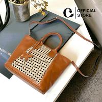 Gambar Cakra Official - Tas Wanita Thumbelina Rattan Bag Tas Rotan Kulit Asli Tas Jinjing Wanita Tas Selempang Wanita Tas Rotan Wanita Terbaru Rattan Sling Bag - Cokelat dari PSBN Store undefined 5 Tokopedia
