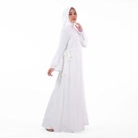 Gambar ZOYA Emilixia Dress White - Baju Pakaian Muslim Wanita Dress Gamis Polos Wudhu & Busui Friendly - S dari Zoya Jababeka Cikarang undefined 3 Tokopedia