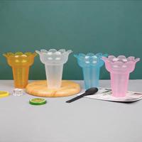 Gambar Cup Minuman / Es Krim plastik Import Premium tebal model kembang Cup model Payung Umbrella Cup dari AJUDANSEPATUMURAH undefined 2 Tokopedia