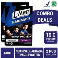 Gambar Terbaru Twin Pack - L-Men Gain Mass Taro 500G - Suplemen Penambah Massa Otot Tinggi Whey Protein Ready dari Muryama Hanosta undefined 1 Tokopedia