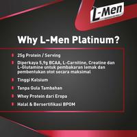 Gambar L-MEN PLATINUM CHOCO LATTE 800G (25G PROTEIN / SERVING) - SUPLEMEN TINGGI WHEY PROTEIN RENDAH LEMAK BERKUALITAS dari ErlansyahStore undefined 2 Tokopedia