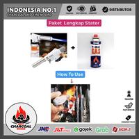 Gambar Pemantik Arang Portable Paket Lengkap (Torch + Gas Tokai Original) dari Best Charcoal Grosir undefined 1 Tokopedia