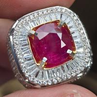Gambar Batu Red Ruby Burma Myanmar Top Color Sertifikat AGL 5.04 crt dari AZHAR GEMSTORE undefined 4 Tokopedia