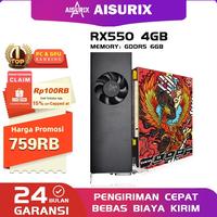 Gambar AISURIX AMD RX 550 4GB DDR5 128Bit Graphics Card Dual Fans GPU Radeon RX550 4G D5 VGA Card COD - RX550 dari Toko Kang Gia undefined 1 Tokopedia