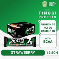 Gambar L-MEN PROTEIN BAR STRONGBERRY 12 SCH - 7G WHEY PROTEIN - BAR RENDAH LEMAK RASA STRAWBERRY BERKUALITAS dari ErlansyahStore undefined 1 Tokopedia