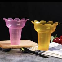 Gambar Cup Minuman / Es Krim plastik Import Premium tebal model kembang Cup model Payung Umbrella Cup dari AJUDANSEPATUMURAH undefined 5 Tokopedia