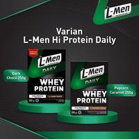 Gambar L-MEN WHEY DAILY DARK CHOCOLATE 250G - SUPLEMEN TINGGI WHEY PROTEIN BERKUALITAS dari ErlansyahStore undefined 5 Tokopedia