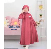 Gambar Setelan Baju Muslim Setelan Gamis Anak Model Sakura Untuk Anak Perempuan Umur 1 - 10 Tahun - Sakura Sage, 1-2 Tahun dari Inatsa Shop_NEW undefined 5 Tokopedia