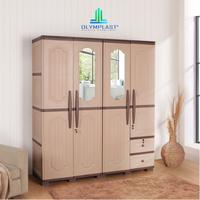 Gambar Olymplast OTC 4P Lemari Pakaian Baju 4 Pintu Jumbo Transform Cabinet Wood Tempat Penyimpanan Kabinet Plastik Drawer Laci dari MagicSun undefined 1 Tokopedia
