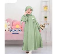 Gambar Setelan Baju Muslim Setelan Gamis Anak Model Sakura Untuk Anak Perempuan Umur 1 - 10 Tahun - Sakura Sage, 1-2 Tahun dari Inatsa Shop_NEW undefined 1 Tokopedia