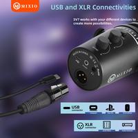 Gambar MIXIO TL-H2 Condenser Microphone USB Type-C XLR with Noise Reduction Streaming &Gaming for Phone & PC dari MIXIO undefined 2 Tokopedia